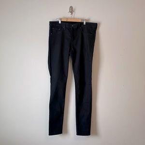 rag & bone skinny jeans in deep indigo stretchy denim